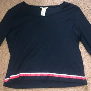 navy blue long sleeve